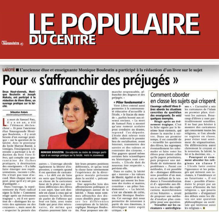 Le Populaire du Centre présente Vivre Libres!